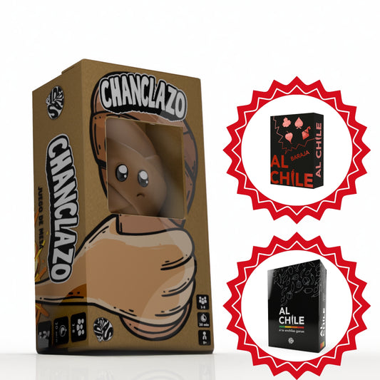 Chanclazo + Baraja + Al Chile (-10%)