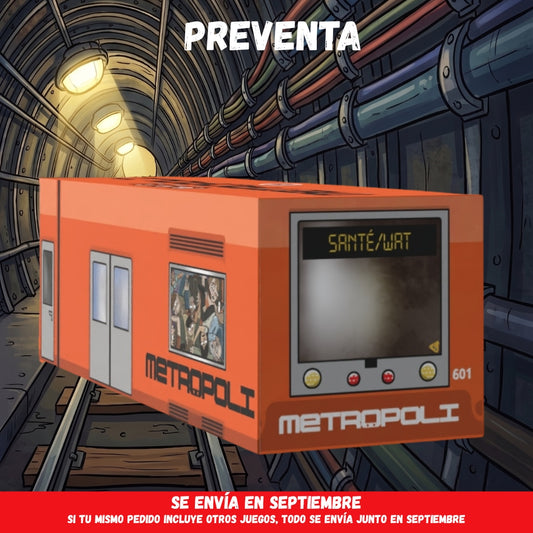 Metropoli 25% - Juego de Mesa del Metro - Preventa