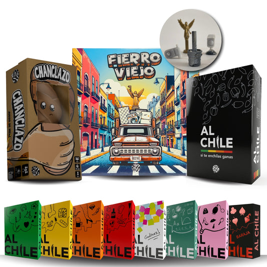 Chanclazo + Full Pack Al Chile + Fierro Viejo + Kit 3D + Baraja (-40%)